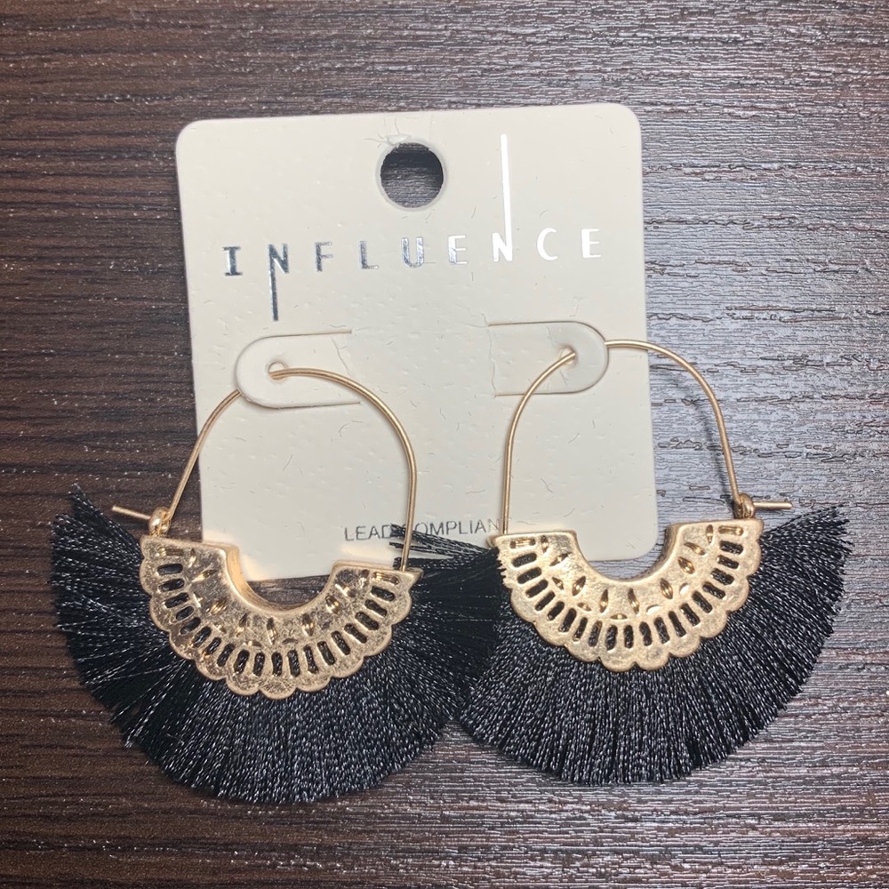 Night Crescent Moon Earring